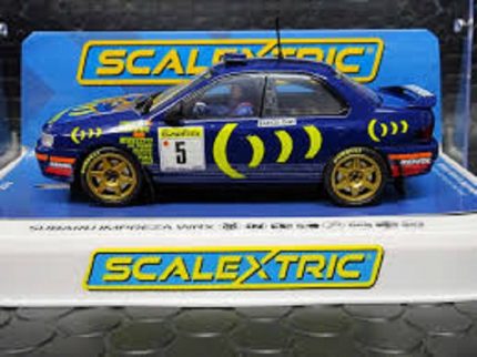 SCALEXTRIC C4555 SUBARU IMPREZA WRX CARLOS SAINZ 1995 MONTE CARLO RALLYE