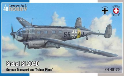 SPECIAL HOBBY SH48170 SIEBEL SI 204D GERMAN TRANSPORT AND TRAINER PLANE