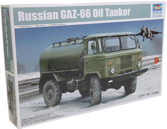 TRUMPETER 01018 RUSSIAN GAZ-66 OIL TANKER