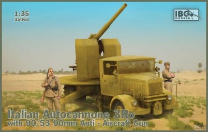 IBG MODELS 35063 ITALIAN AUTOCANNONE 3RO WITH 90/53 90MM ANTI - AIRCRAFT GUN