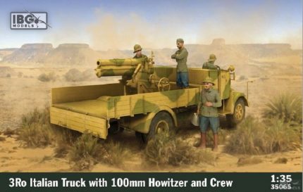 IBG MODELS 35065 3RO ITALIAN TRUCK WITH 100MM HOWITZER AND CREW