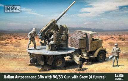 IBG MODELS 35066 ITALIAN AUTOCANNONE 3RO WITH 90/53 GUN WITH CREW 4 FIGURES
