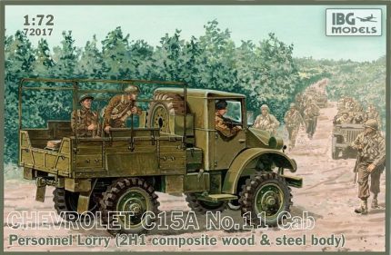 IBG MODELS 72017 CHEVROLET C15A NO.11 CAB PERSONNEL LORRY 2H1 COMPOSITE WOOD & STEEL BODY
