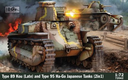 IBG MODELS 72042 TYPE 89 KOU LATE AND TYPE 95 HA-GO JAPANESE TANKS 2 IN 1