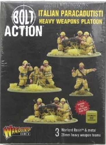 WARLORD GAMES 402615801 BOLT ITALIAN PARACADUTISTI HEAVY WEAPONS PLATOON