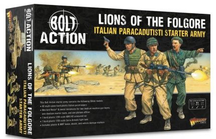 WARLORD GAMES 402615802 BOLT ACTION LIONS OF THE FOLGORE ITALIAN PARACADUTISTI STARTER ARMY