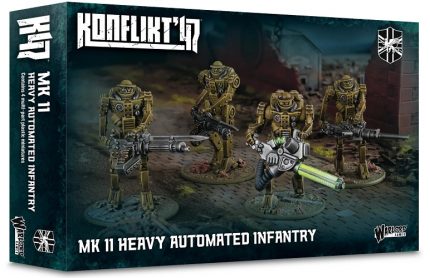 WARLORD GAMES 452010604 KONFLIKT’47 MK II HEAVY AUTOMATED INFANTRY