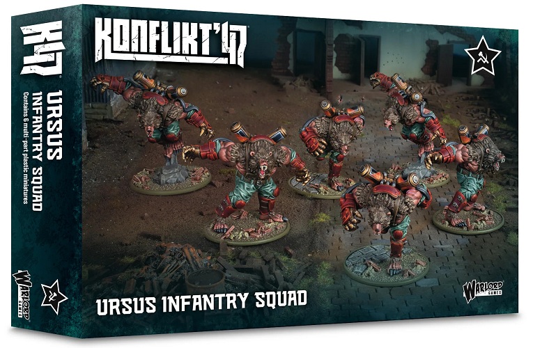 WARLORD GAMES 452010801 KONFLIKT'47 URSUS INFANTRY SQUAD