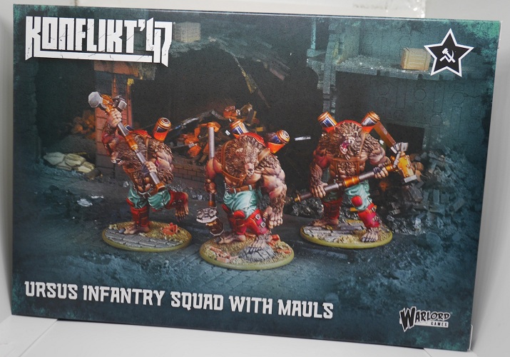 WARLORD GAMES 452010802 KONFLIKT'47 URSUS INFANTRY SQUAD WITH MAULS