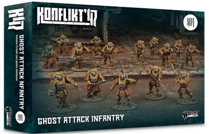WARLORD GAMES 452011205 KONFLIKT'47 GHOST ATTACK INFANTRY