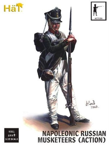 HAT 9321 NAPOLEONIC RUSSIAN MUSKETEERS (ACTION)