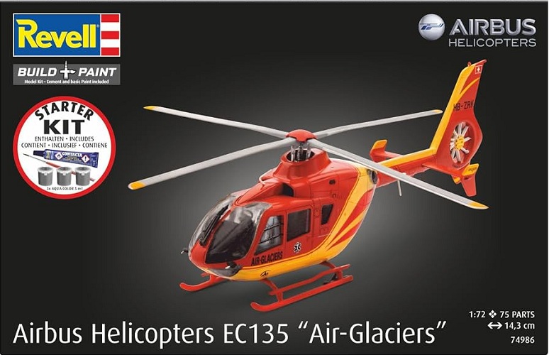 REVELL 74986 AIRBUS HELICOPTERS EC135 AIR-GLACIERS